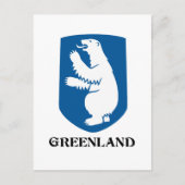 GROENLAND - embleem/symbool/wapen/vlag Briefkaart (Voorkant)