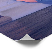 Groenland, Iceberg bij zonsondergang. Poster (Hoek)