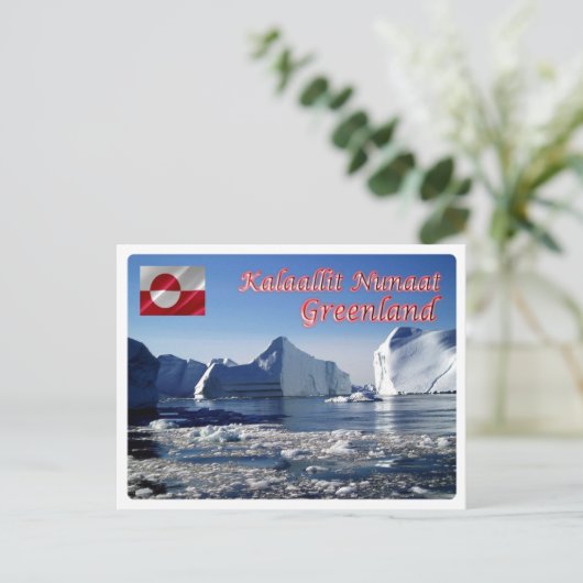 Groenland - Icebergs - Briefkaart (Staand voorkant)