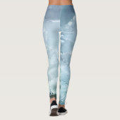 Groenland Igloo Ice Blocks Patroon Ontwerp Leggings (Achterkant)