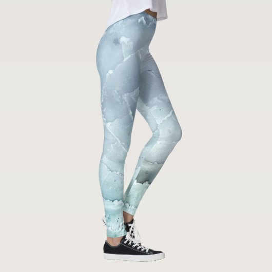 Groenland Igloo Ice Blocks Patroon Ontwerp Leggings (Rechts)
