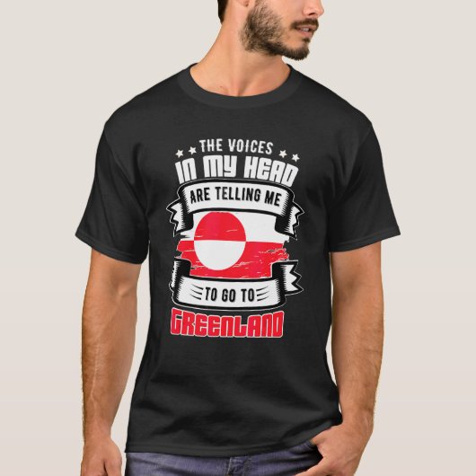 Groenland in mijn hoofd t-shirt (Voorkant)