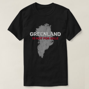 Groenland is niet te koop kaart t-shirt