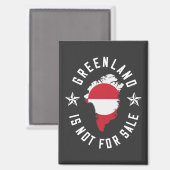 Groenland is niet te koop magneet (Voorkant / Achterkant)