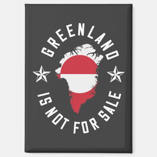 Groenland is niet te koop magneet (Voorkant)