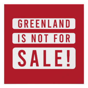 groenland is niet te koop politieke protest amerik perfect poster