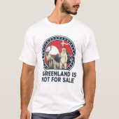 Groenland is niet te koop, protest verontrust t-shirt (Voorkant)