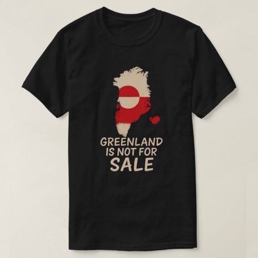 GROENLAND IS NIET TE KOOP T-SHIRT (Design voorkant)