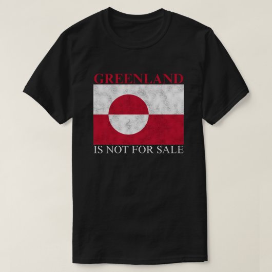 Groenland is niet te koop t-shirt (Design voorkant)