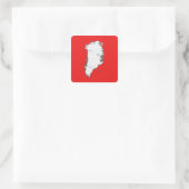 Groenland kaart sticker (Tas)