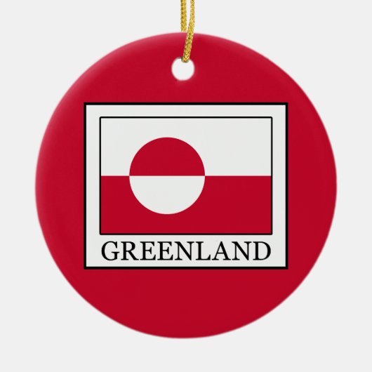 Groenland Keramisch Ornament (Voorkant)