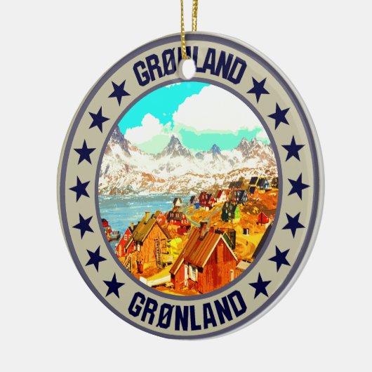 Groenland Keramisch Ornament (Links)