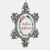 Groenland kerst met kerstmis, Juullimi Pilluari Tin Sneeuwvlok Ornament (Links)