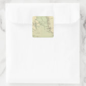 Groenland, Labrador Vierkante Sticker (Tas)