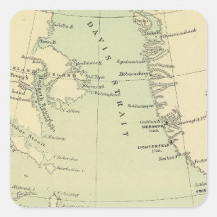 Groenland, Labrador Vierkante Sticker