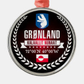 Groenland Metalen Ornament (Voorkant)
