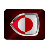 Groenland Mettalic Emblem Magneet (Horizontaal)