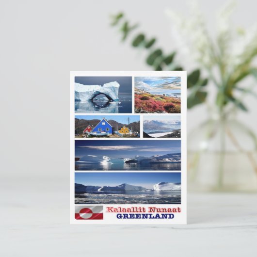 Groenland - Mozaïek - Briefkaart (Staand voorkant)