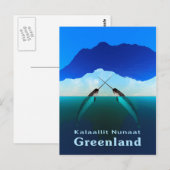 Groenland - Narwhal Briefkaart (Voorkant / Achterkant)