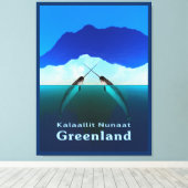 Groenland - Narwhal Canvas Afdruk (Insitu (Houten vloer))