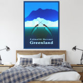 Groenland - Narwhal Canvas Afdruk (Insitu (Slaapkamer))