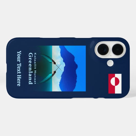 Groenland - Narwhal Case-Mate iPhone Case (Achterkant (horizontaal))