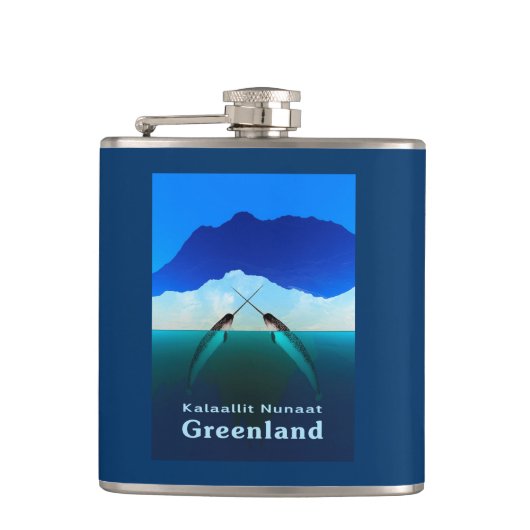 Groenland - Narwhal Heupfles (Voorkant)