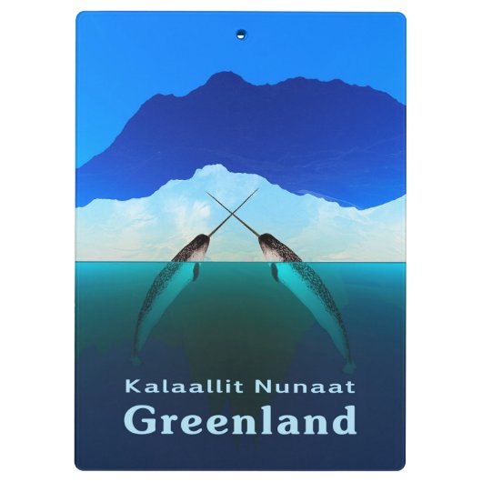 Groenland - Narwhal Klembord (Achterkant)