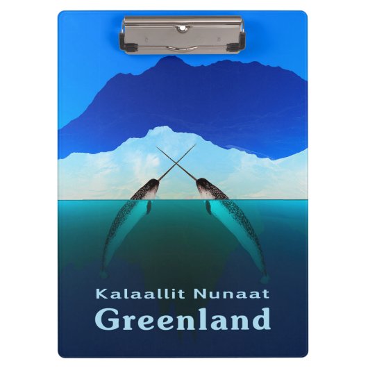 Groenland - Narwhal Klembord (Voorkant)