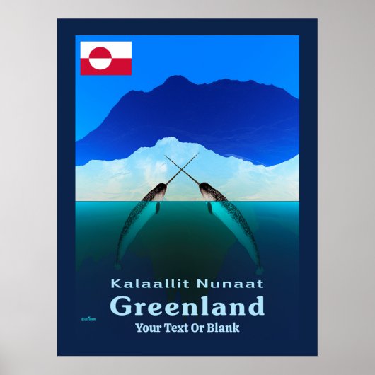 Groenland - Narwhal Poster (Voorkant)