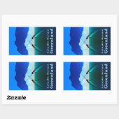 Groenland - Narwhal Rechthoekige Sticker (Vel)