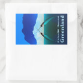 Groenland - Narwhal Rechthoekige Sticker (Tas)