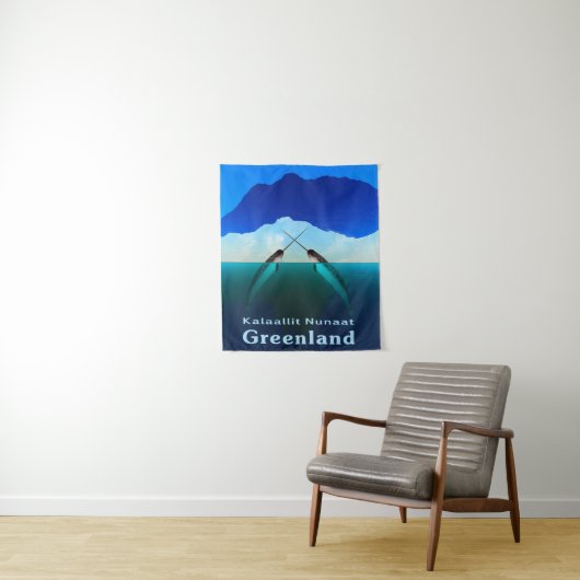 Groenland - Narwhal Wandkleed (In situ)