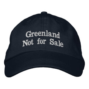 Groenland niet te koop geborduurde pet
