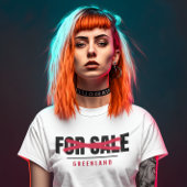 Groenland Niet te koop Graffiti Typografie T-shirt