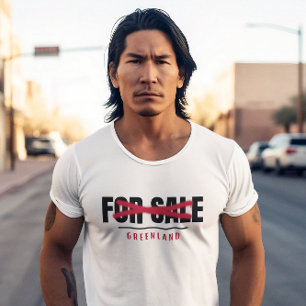 Groenland Niet te koop Graffiti Typografie T-shirt