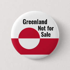 Groenland niet te koop ronde button 5,7 cm