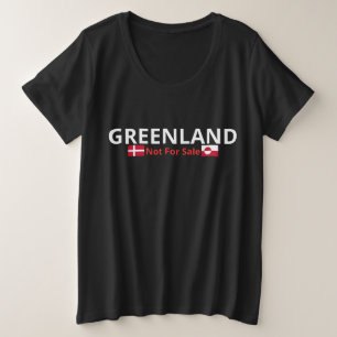 Groenland niet te koop - Sovereign Pride Design Grote Maat T-shirt