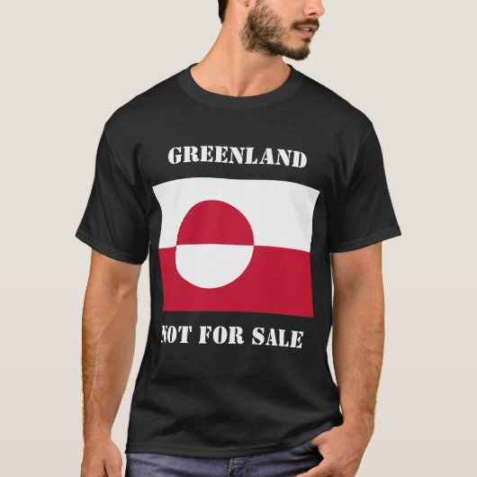 Groenland niet te koop t-shirt (Voorkant)