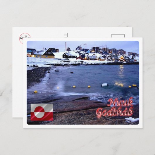 Groenland - Nuuk Bay - Briefkaart (Voorkant / Achterkant)
