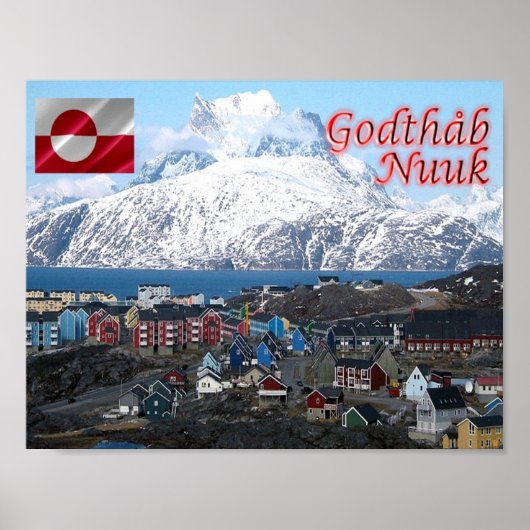 Groenland - Nuuk City - Poster (Voorkant)