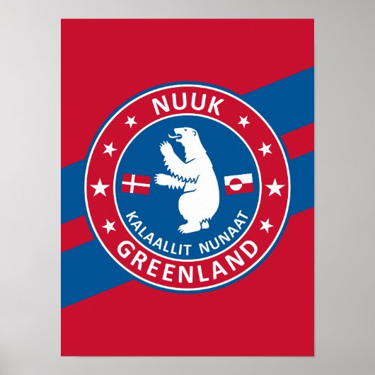 Groenland Nuuk Poster (Voorkant)