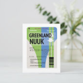 Groenland Nuuk reis ticket (Staand voorkant)