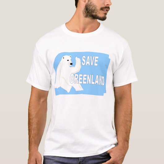Groenland opslaan t-shirt (Voorkant)