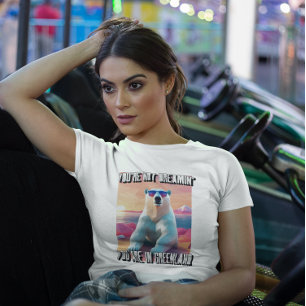 Groenland Origami Art Polar Beer in zonnebril T-shirt