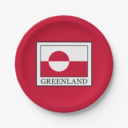 Groenland Papieren Bordje (Voorkant)