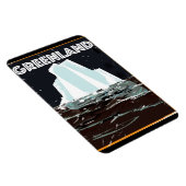 Groenland poster van het vintonijnreizen magneet (Rechterzijde)