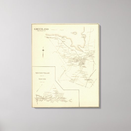 Groenland, Rockingham Co. Canvas Afdruk (Voorkant)