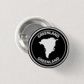 Groenland Ronde Button 3,2 Cm (Voorkant /achterkant)