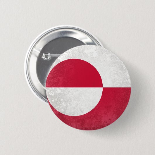 Groenland Ronde Button 5,7 Cm (Voorkant /achterkant)